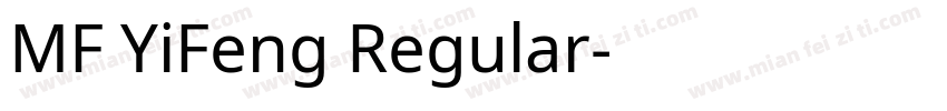 MF YiFeng Regular字体转换